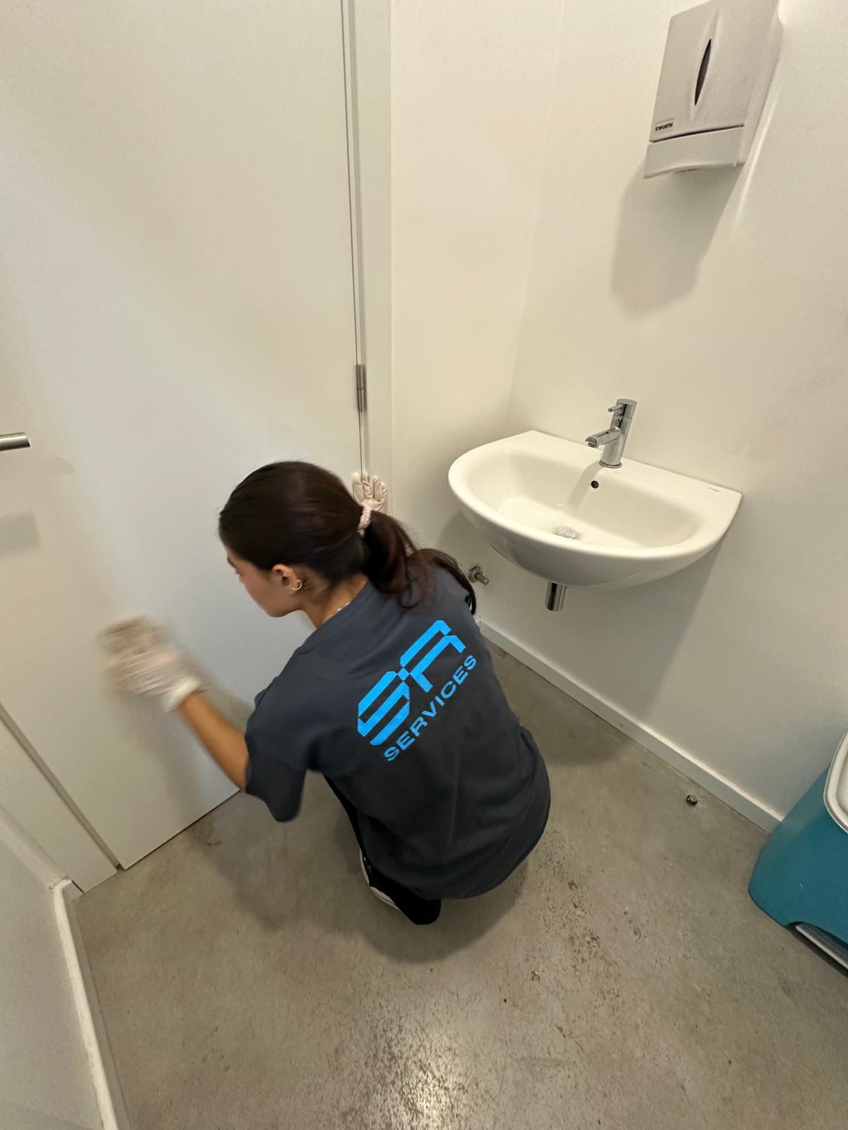 Detalhe de limpeza SR Services